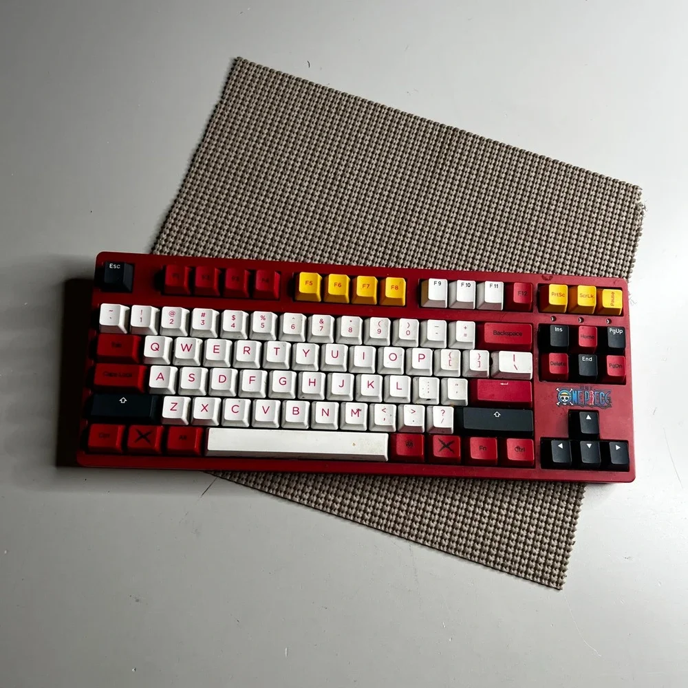 Akko 3087 v2 One Piece Mechanical Keyboard Red TKL Wired Gaming Anime Edition